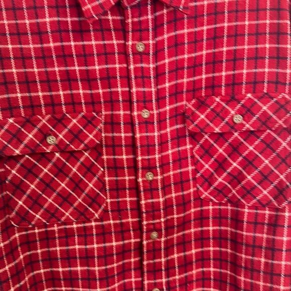 VTG 90s Uniqlo Men's Flannel Plaid Collared Buttons Up Long‎ Sleeve Shirt Size M - Picture 3 of 7